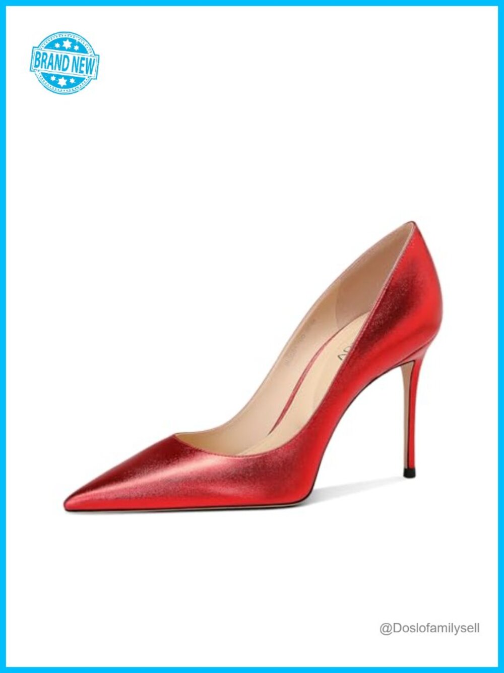 Qililul Women's Pointed Toe Stiletto High Heel Pumps Formal Dress Shoes